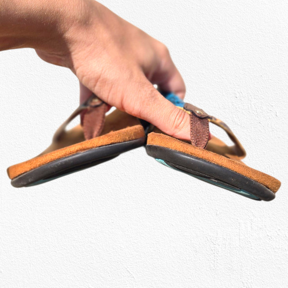 Vionic Snake Print Flip Flop Sandals Size 7 US Orthotic Arch Support Comfort - Picture 2 of 11